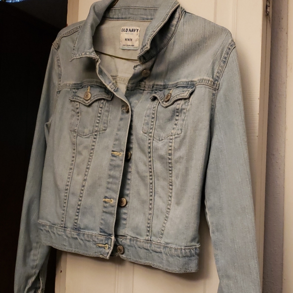 Old Navy jean jacket $10 when you buy 2-5 things.